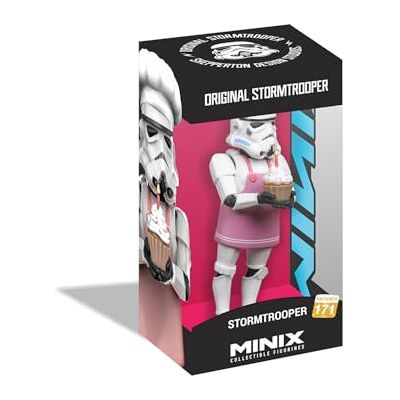 MINIX Bandai Figura de colección 12 cm, Stormtrooper Tarta Cumpleaños, Coleccionables para Exhibición, Idea de Regalo, Juguetes para Niños y Adultos, Fans De TV () MINIX Bandai Figura de colección 12 cm, Stormtrooper Tarta Cumpleaños, Coleccionables para Exhibición, Idea de Regalo, Juguetes para Niños y Adultos, Fans De TV ()