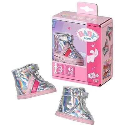 Baby born Zapatillas 43 cm Efecto Holográfico para Manos pequeñas, Promueve la Empatía y Las Habilidades Sociales, para Niños a Partir de 3 años, con Rayas Rosas Baby born Zapatillas 43 cm Efecto Holográfico para Manos pequeñas, Promueve la Empatía y Las Habilidades Sociales, para Niños a Partir de 3 años, con Rayas Rosas