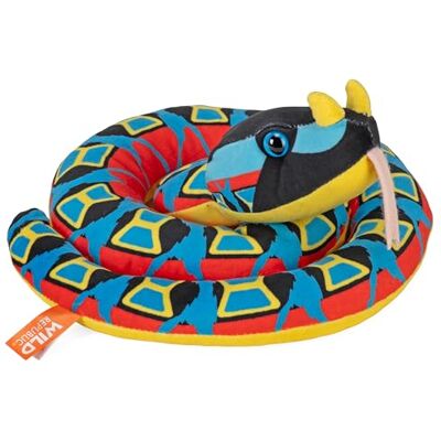 WILD REPUBLIC Snakes Eco Víbora Rinoceronte, Animal de Peluche, 91 cm, Juguete de Peluche, Relleno de Botellas de Agua Recicladas Hiladas, Ecológico WILD REPUBLIC Snakes Eco Víbora Rinoceronte, Animal de Peluche, 91 cm, Juguete de Peluche, Relleno de Botellas de Agua Recicladas Hiladas, Ecológico