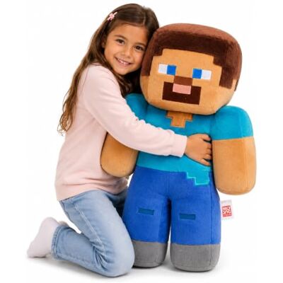 Play by Play Gran selección de animales de peluche XXL populares compatibles con costuras, Sonic, Minions, calle sésamo, Minecraft y más licencia original de 35-120 cm (Steve 65 cm) Play by Play Gran selección de animales de peluche XXL populares compatibles con costuras, Sonic, Minions, calle sésamo, Minecraft y más licencia original de 35-120 cm (Steve 65 cm)