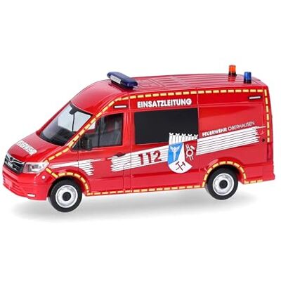 Herpa Miniatura del camión Man TGE Semi-Bus Techo Alto Feuerwehr Oberhausen/ELW, Escala 1/87, maqueta de colección, modelismo, Modelo alemán, Figura plástico Herpa Miniatura del camión Man TGE Semi-Bus Techo Alto Feuerwehr Oberhausen/ELW, Escala 1/87, maqueta de colección, modelismo, Modelo alemán, Figura plástico