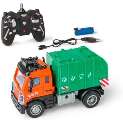 Carson 1:50 Camión de Basura Nano City 2.4 GHz – Coche teledirigido, vehículo RC, 40 min de Tiempo de Juego, Juguete para niños, vehículo de construcción, Coche de Control Remoto Carson 1:50 Camión de Basura Nano City 2.4 GHz – Coche teledirigido, vehículo RC, 40 min de Tiempo de Juego, Juguete para niños, vehículo de construcción, Coche de Control Remoto