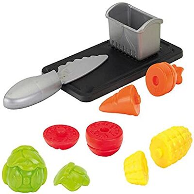 Theo Klein Conjunto de Verduras con Tabla de Cortar y colador, Juguete. Theo Klein Conjunto de Verduras con Tabla de Cortar y colador, Juguete.