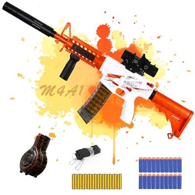 SK MISS Pistola Juguete Eléctrica, Automático 2 en 1 Modos Blasters Pistola de Espuma, Pistolas Juguetes para Niños Enfant y Niñas Adolescente Edad 14+ años (Versión 2) SK MISS Pistola Juguete Eléctrica, Automático 2 en 1 Modos Blasters Pistola de Espuma, Pistolas Juguetes para Niños Enfant y Niñas Adolescente Edad 14+ años (Versión 2)