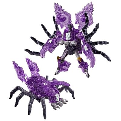 Transformers CYBERWORLD, Airachnid, Figura de acción Armored Cyber Changers Energon Surge Conversión rápida en araña Juguetes Robot para niños y niñas a Partir de 6 años Transformers CYBERWORLD, Airachnid, Figura de acción Armored Cyber Changers Energon Surge Conversión rápida en araña Juguetes Robot para niños y niñas a Partir de 6 años