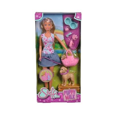 Simba Steffi LOVE Paseo del cachorro Set de muñecas, 29 cm Simba Steffi LOVE Paseo del cachorro Set de muñecas, 29 cm