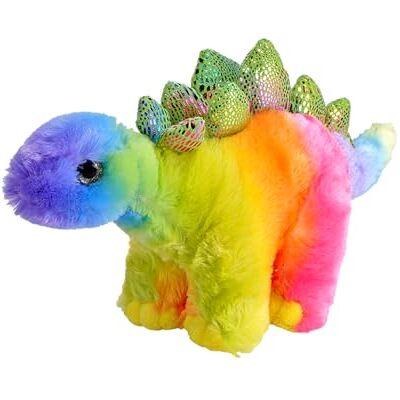 WILD REPUBLIC Rainbowkins Estegosaurio, Peluche, 30 cm, Juguete de Peluche, Relleno es de Botellas de Agua Recicladas Hiladas WILD REPUBLIC Rainbowkins Estegosaurio, Peluche, 30 cm, Juguete de Peluche, Relleno es de Botellas de Agua Recicladas Hiladas