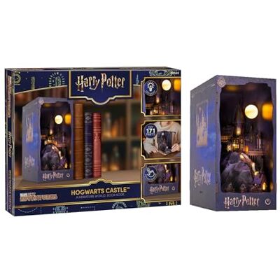 Revell Tiny Adventures Tiny Adventures Harry Potter Hogwarts Castle Book Nook con iluminación LED, Miniatura 3D DIY artesanía de Madera Revell Tiny Adventures Tiny Adventures Harry Potter Hogwarts Castle Book Nook con iluminación LED, Miniatura 3D DIY artesanía de Madera