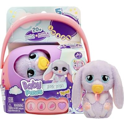 BABY PAWS Just Born Conejito Mascotas INTERACTIVAS Mascota con Un Transportín Electrónico con Muchas Funciones A Partir de 3 Años BABY PAWS Just Born Conejito Mascotas INTERACTIVAS Mascota con Un Transportín Electrónico con Muchas Funciones A Partir de 3 Años