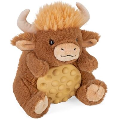 WILD REPUBLIC Poppykins-Mini Highland Cow, Stuffed Animal, 19 cm, Plush Toy, Fill is Spun Recycled Water Bottles WILD REPUBLIC Poppykins-Mini Highland Cow, Stuffed Animal, 19 cm, Plush Toy, Fill is Spun Recycled Water Bottles
