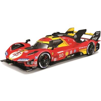 Bburago Ferrari 499P 24H Le Mans Champion 2024#50, Coche Diecast a Escala 1:24, Réplica Detallada del Ganador con Puertas Que se Abren, Licencia Oficial Ferrari, Edad Recomendada 14+ Años Bburago Ferrari 499P 24H Le Mans Champion 2024#50, Coche Diecast a Escala 1:24, Réplica Detallada del Ganador con Puertas Que se Abren, Licencia Oficial Ferrari, Edad Recomendada 14+ Años