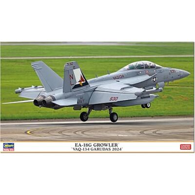 Hasegawa 1/72 EA-18G Growler VAQ-134 Garudas 2024 Maquetas de plástico Escala: 1:72 Hasegawa 1/72 EA-18G Growler VAQ-134 Garudas 2024 Maquetas de plástico Escala: 1:72