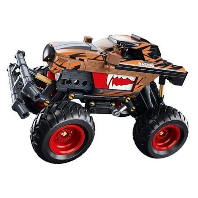 Sluban - Vehículo Todoterreno, Bigfoot Racing, Naranja/Negro, Color () Sluban - Vehículo Todoterreno, Bigfoot Racing, Naranja/Negro, Color ()