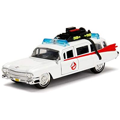 Jada Toys Cazafantasmas ECTO-1 metálico, Escala 1:32, Modelo Coleccionable con Puertas abatibles y Detalles Interiores, réplica Oficial de la película para Fans Desde 8 años () Jada Toys Cazafantasmas ECTO-1 metálico, Escala 1:32, Modelo Coleccionable con Puertas abatibles y Detalles Interiores, réplica Oficial de la película para Fans Desde 8 años ()