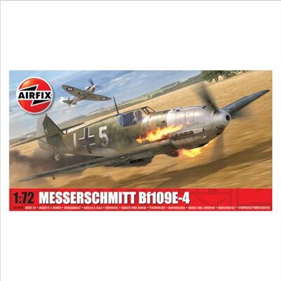 Airfix Model Set, Messerschmitt Bf109E-4 Model Building Kit, Kits de avión Modelo de plástico para Adultos y niños Mayores de 8 años, el Juego Incluye bebederos y calcomanías Airfix Model Set, Messerschmitt Bf109E-4 Model Building Kit, Kits de avión Modelo de plástico para Adultos y niños Mayores de 8 años, el Juego Incluye bebederos y calcomanías