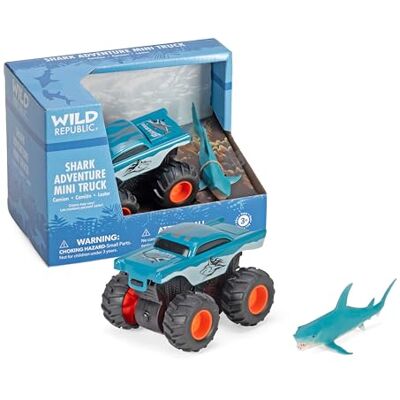 WILD REPUBLIC Miniature Truck, Tiburón, Camiones de Juguete, Regalos de Cumpleaños Para Niños, Coches de Juguete Para Niños, Juguete Imaginativo, 10 Cm WILD REPUBLIC Miniature Truck, Tiburón, Camiones de Juguete, Regalos de Cumpleaños Para Niños, Coches de Juguete Para Niños, Juguete Imaginativo, 10 Cm