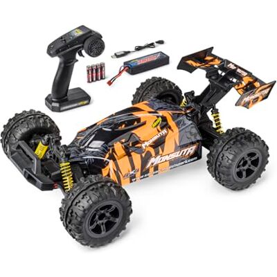 Carson Monsuta 1:8 2,4 GHz – RC Buggy, 100% RTR, 35 km/h, tracción Trasera 2WD, Motor Cepillado Tipo 550, batería de Iones de Litio de 7,4 V 3000 mAh, Color Naranja Carson Monsuta 1:8 2,4 GHz – RC Buggy, 100% RTR, 35 km/h, tracción Trasera 2WD, Motor Cepillado Tipo 550, batería de Iones de Litio de 7,4 V 3000 mAh, Color Naranja