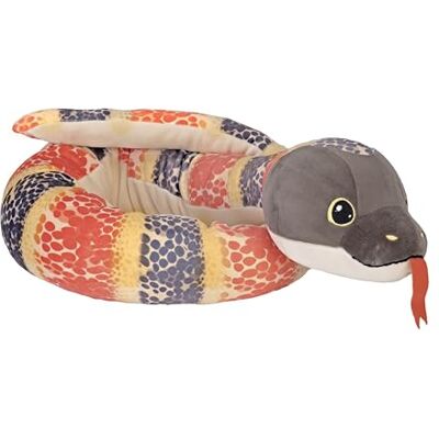 WILD REPUBLIC Serpiente Suave Marrón, Peluche, 132 cm, Juguete de Peluche, Relleno de Botellas de Agua Recicladas WILD REPUBLIC Serpiente Suave Marrón, Peluche, 132 cm, Juguete de Peluche, Relleno de Botellas de Agua Recicladas