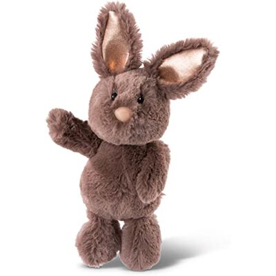 NICI Peluche Conejo marrón Oscuro con Orejas Brillantes 20cm NICI Peluche Conejo marrón Oscuro con Orejas Brillantes 20cm
