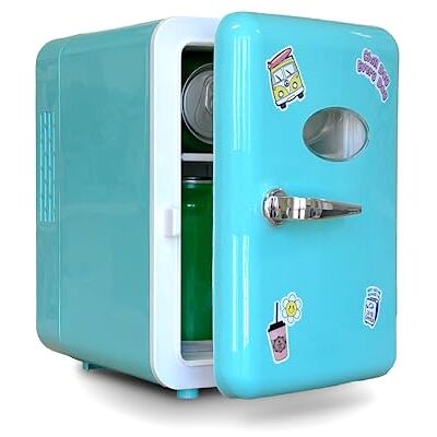 Canal Toys Mini Fridge Nevera Portátil Refrigerador Azul Ideal para Regalo Neverita con Cable USB y Pegatinas Decorativas INF037 Canal Toys Mini Fridge Nevera Portátil Refrigerador Azul Ideal para Regalo Neverita con Cable USB y Pegatinas Decorativas INF037