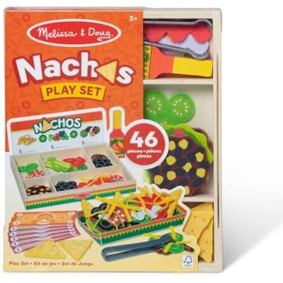 Melissa & Doug Nachos Juego de Comida de Madera - Set de Juego Melissa & Doug Nachos Juego de Comida de Madera - Set de Juego