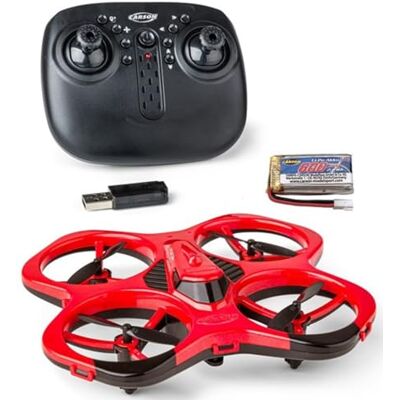 Carson Cyber Drone IR RTF Quadcopter RC con Flip 360°, Modo Headless, estabilización giroscópica, iluminación LED, Drone control remoto, Rojo Carson Cyber Drone IR RTF Quadcopter RC con Flip 360°, Modo Headless, estabilización giroscópica, iluminación LED, Drone control remoto, Rojo