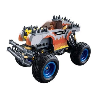 Sluban - Vehiculo Todoterreno, Monstruo Bigfoot, Fuego Plateado, Color () Sluban - Vehiculo Todoterreno, Monstruo Bigfoot, Fuego Plateado, Color ()