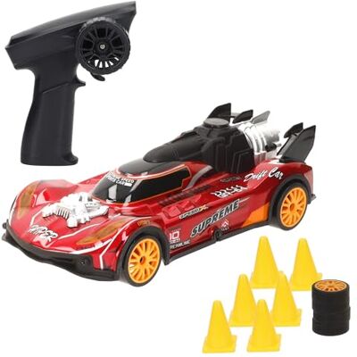 ColorBaby Speed & Go Coche teledirigido Xtreme Drift, Escala 1:18, Mando Pistola, Frecuencia 2.4GHz, Obstáculos para derrapes, Ruedas Extra, Juguete radiocontrol, A Partir de 6 años () ColorBaby Speed & Go Coche teledirigido Xtreme Drift, Escala 1:18, Mando Pistola, Frecuencia 2.4GHz, Obstáculos para derrapes, Ruedas Extra, Juguete radiocontrol, A Partir de 6 años ()