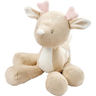 Nattou Peluche de Ciervo, compañero Desde el Nacimiento, Aprox. 30 cm, poliéster, Color Arena Nattou Peluche de Ciervo, compañero Desde el Nacimiento, Aprox. 30 cm, poliéster, Color Arena