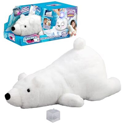 Bizak Salva al Oso Polar, Mascota interactiva de Peluche, su Nariz Cambia de Color, sálvalo con el cubito de Hielo, +3 años, () Bizak Salva al Oso Polar, Mascota interactiva de Peluche, su Nariz Cambia de Color, sálvalo con el cubito de Hielo, +3 años, ()