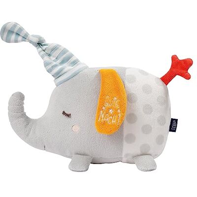 Fehn luz nocturna elefante animal de peluche y ayuda para dormir con bordado Glow-in-The-Dark y módulo de luz nocturna, para bebés y niños pequeños a partir de 0 meses Fehn luz nocturna elefante animal de peluche y ayuda para dormir con bordado Glow-in-The-Dark y módulo de luz nocturna, para bebés y niños pequeños a partir de 0 meses