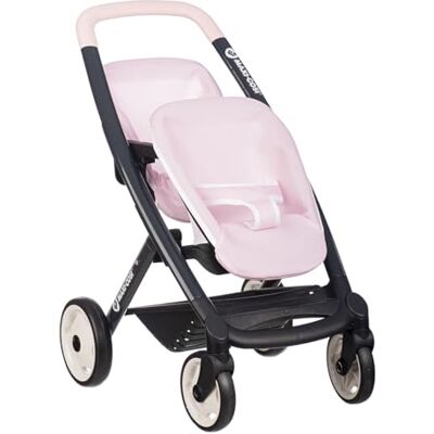 Smoby Maxi-Cosi Cochecito Gemelar Rosa Juguete de Imitación para 2 Muñecas de hasta 42 cm Ruedas Silenciosas y Multidireccionales A Partir de 3 Años Fabricado en España Smoby Maxi-Cosi Cochecito Gemelar Rosa Juguete de Imitación para 2 Muñecas de hasta 42 cm Ruedas Silenciosas y Multidireccionales A Partir de 3 Años Fabricado en España