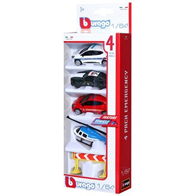 Bburago Maisto France Coches en Miniatura (4 Unidades, 1/64 + Accesorios) Bburago Maisto France Coches en Miniatura (4 Unidades, 1/64 + Accesorios)