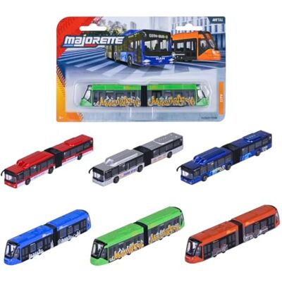 Majorette – City Autobús Man/Tranvía AVENIO, Surtido de 6 Modelos urbanos, envío Aleatorio, de Metal a Escala 1:64 (20 cm), con diseño Realista y Blister Decorado, Desde 3 años () Majorette – City Autobús Man/Tranvía AVENIO, Surtido de 6 Modelos urbanos, envío Aleatorio, de Metal a Escala 1:64 (20 cm), con diseño Realista y Blister Decorado, Desde 3 años ()