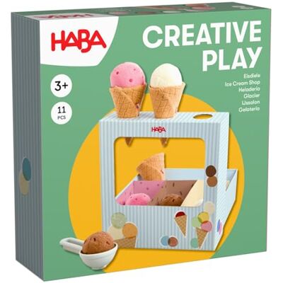 HABA Creative Play Heladería – Juguete con Ruedas a Partir de 3 años con Bolas de Hielo magnéticas – Fomenta la motricidad Fina y la Creatividad – HABA Creative Play Heladería – Juguete con Ruedas a Partir de 3 años con Bolas de Hielo magnéticas – Fomenta la motricidad Fina y la Creatividad –