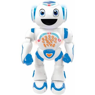 LEXIBOOK Powerman Star Robot de Control Remoto, Habla y Caminar, programable Stem para niños 4+, Blanco/Azul, LEXIBOOK Powerman Star Robot de Control Remoto, Habla y Caminar, programable Stem para niños 4+, Blanco/Azul,