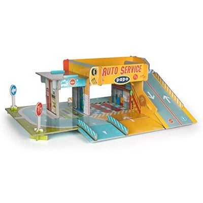 Papo -El garaje-- City-Coleccionable -para Niños y Niñas de 3 Años o Más Papo -El garaje-- City-Coleccionable -para Niños y Niñas de 3 Años o Más
