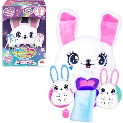 Bizak Mamá Conejo y Sus Mini Bebés Sorpresa – Peluche Interactivo con Sonidos y Mini Conejitos, +3 años, () Bizak Mamá Conejo y Sus Mini Bebés Sorpresa – Peluche Interactivo con Sonidos y Mini Conejitos, +3 años, ()