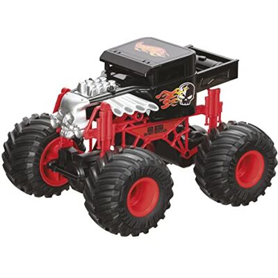 Mondo Motors Hot Wheels Monster Trucks Bone Shaker Kit de batería Incluido Coche de Control Remoto para niños Color Rojo/Negro Mondo Motors Hot Wheels Monster Trucks Bone Shaker Kit de batería Incluido Coche de Control Remoto para niños Color Rojo/Negro