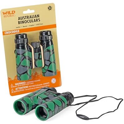 WILD REPUBLIC Binocular, prismáticos de Juguete con diseño cocodrilo, 12 cm () WILD REPUBLIC Binocular, prismáticos de Juguete con diseño cocodrilo, 12 cm ()