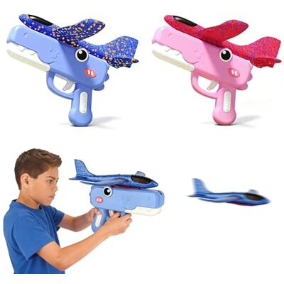 yolzhxe 2 Piezas Avion Juguete, Lanzador de Aviones con Pistola de Tiro 2 en 1 Aviones de Poliespan Adecuado Como Regalo de Cumpleaños y Navidad para Niños a Partir de 6 Años yolzhxe 2 Piezas Avion Juguete, Lanzador de Aviones con Pistola de Tiro 2 en 1 Aviones de Poliespan Adecuado Como Regalo de Cumpleaños y Navidad para Niños a Partir de 6 Años