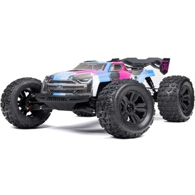 ARRMA Camión RC 1/8 Kraton 4X4 6S BLX BRUSHLESS V6 Speed Truck RTR (batería Lipo y Cargador no incluidos) (Azul/Rosa), ARRMA Camión RC 1/8 Kraton 4X4 6S BLX BRUSHLESS V6 Speed Truck RTR (batería Lipo y Cargador no incluidos) (Azul/Rosa),