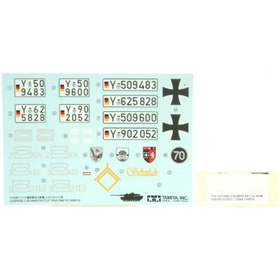 Pegatinas TAMIYA Leopard 2A6 - Para Modelo 56020 Pegatinas TAMIYA Leopard 2A6 - Para Modelo 56020
