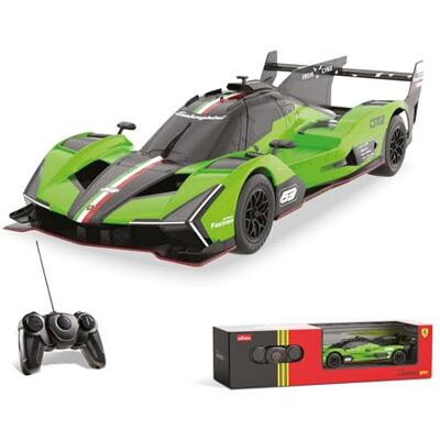 Mondo Motors Lamborghini SC63 Le Mans, Modelo en Escala 1:24, hasta 8 Km/h de Velocidad, Coche de Juguete para niños , Color Verde Mondo Motors Lamborghini SC63 Le Mans, Modelo en Escala 1:24, hasta 8 Km/h de Velocidad, Coche de Juguete para niños , Color Verde