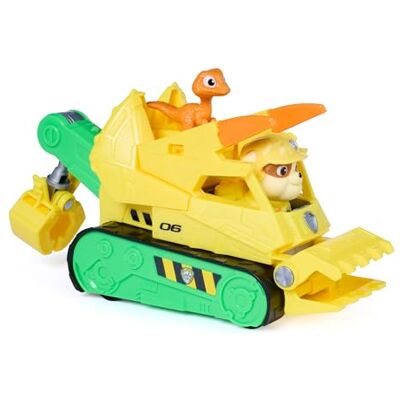 Paw Patrol : The Dino Movie, Dino Rescue Bulldozer de Rubble con acción de dentellada y Gancho articulado, 2 Figuras de acción y un vehículo, Juguetes para niños y niñas, a Partir de 3 años Paw Patrol : The Dino Movie, Dino Rescue Bulldozer de Rubble con acción de dentellada y Gancho articulado, 2 Figuras de acción y un vehículo, Juguetes para niños y niñas, a Partir de 3 años