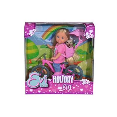 Simba - Evi Love muñeca en bicicleta con perro - Muñeca Simba - Evi Love muñeca en bicicleta con perro - Muñeca