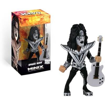 MINIX BANDAI Figura de colección 12cm Kiss Space Man Coleccionables para Exhibición Idea de Regalo Juguetes para Niños Y Adultos Fans De Música (MN) MINIX BANDAI Figura de colección 12cm Kiss Space Man Coleccionables para Exhibición Idea de Regalo Juguetes para Niños Y Adultos Fans De Música (MN)
