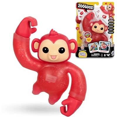 Little Live Pets Hug n’ Hang Zoogooz Mooki Monkey, Mascota blandita y elástica, +70 Sonidos y reacciones, 3 Diferentes para coleccionar, Amuleto Escondido, para niños de 2 años+, Famosa () Little Live Pets Hug n’ Hang Zoogooz Mooki Monkey, Mascota blandita y elástica, +70 Sonidos y reacciones, 3 Diferentes para coleccionar, Amuleto Escondido, para niños de 2 años+, Famosa ()