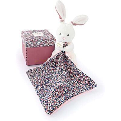 Doudou et Compagnie Boh'AIME – Pantin Conejo con Doudou – Caja en Forma de Flor – Rosa – Idea de Regalo de Nacimiento para niña y niño – Garantía de Peluche perdido – Doudou et Compagnie Boh'AIME – Pantin Conejo con Doudou – Caja en Forma de Flor – Rosa – Idea de Regalo de Nacimiento para niña y niño – Garantía de Peluche perdido –