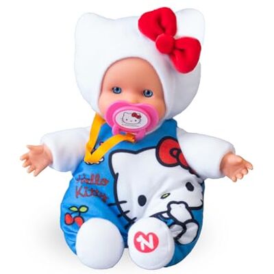 Nenuco Cute Hello Kitty, Mini Muñecos Bebé de 15 cm, Cuerpo Blandito y Vestido con un Diseño de los Personajes de Hello Kitty, Chupete Personalizado, Colecciona los Modelos, Famosa () Nenuco Cute Hello Kitty, Mini Muñecos Bebé de 15 cm, Cuerpo Blandito y Vestido con un Diseño de los Personajes de Hello Kitty, Chupete Personalizado, Colecciona los Modelos, Famosa ()